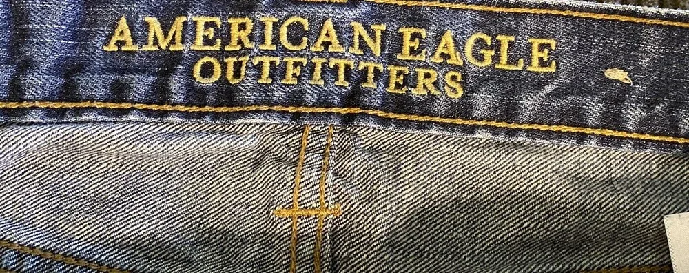 Mens American Eagle Jeans Slim Straight 30 X 34